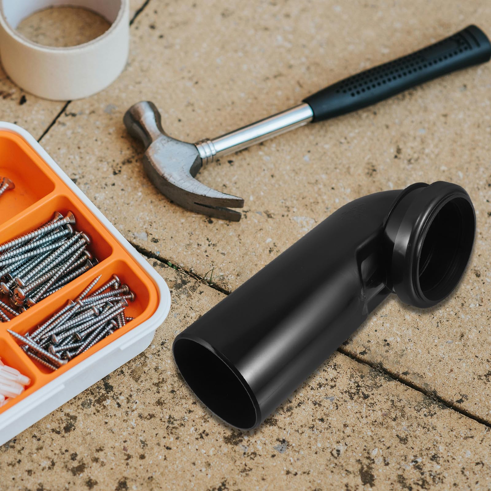 Toilettenverlegungsrohr 90mm Schwarz Pvc für Badezimmer