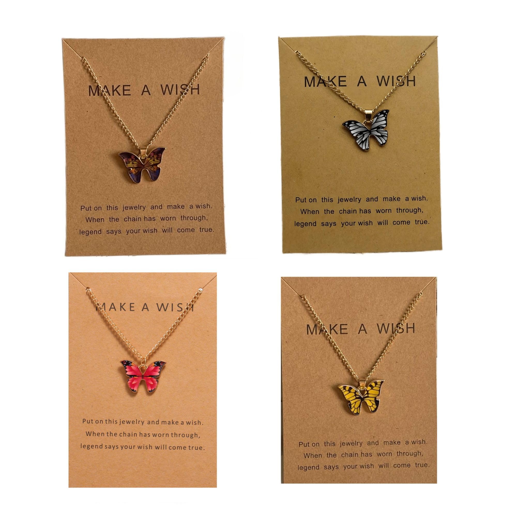 Genric Womens New Fancy Korean Style MAW Butterfly Necklace with Chain (B09X6Y8CH9) Amazon Price History, Amazon Price Tracker