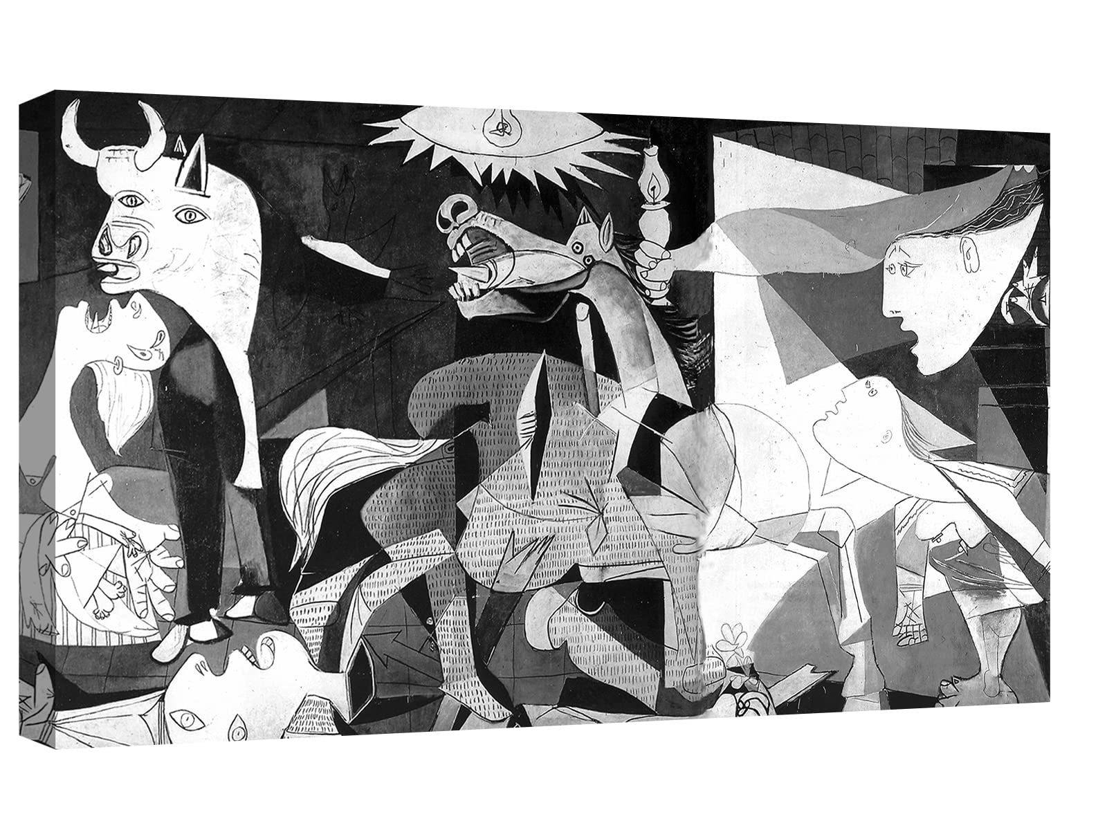 canvashop Quadri Moderni Picasso Guernica 120x70 cm Stampa Su Tela
