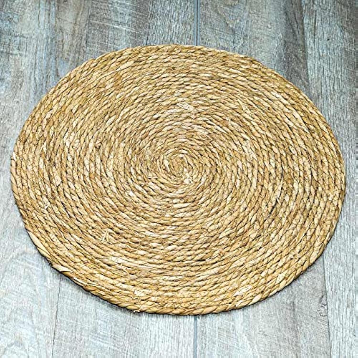 YATAI Natural Jute Round Rug For Living Room Bedroom Carpet Hand Woven Rug Doormat Natural Braided Floor Mat Rugs For Kitchen Entryway Hallway Pets Playing Bed Seagrass Rug (50cm)