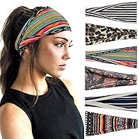 Vista 13 de Diademas para mujer, diadema ancha de entrenamiento, bandas para la cabeza de yoga para mujer, accesorios para el cabello, banda de moda, Tie Dye