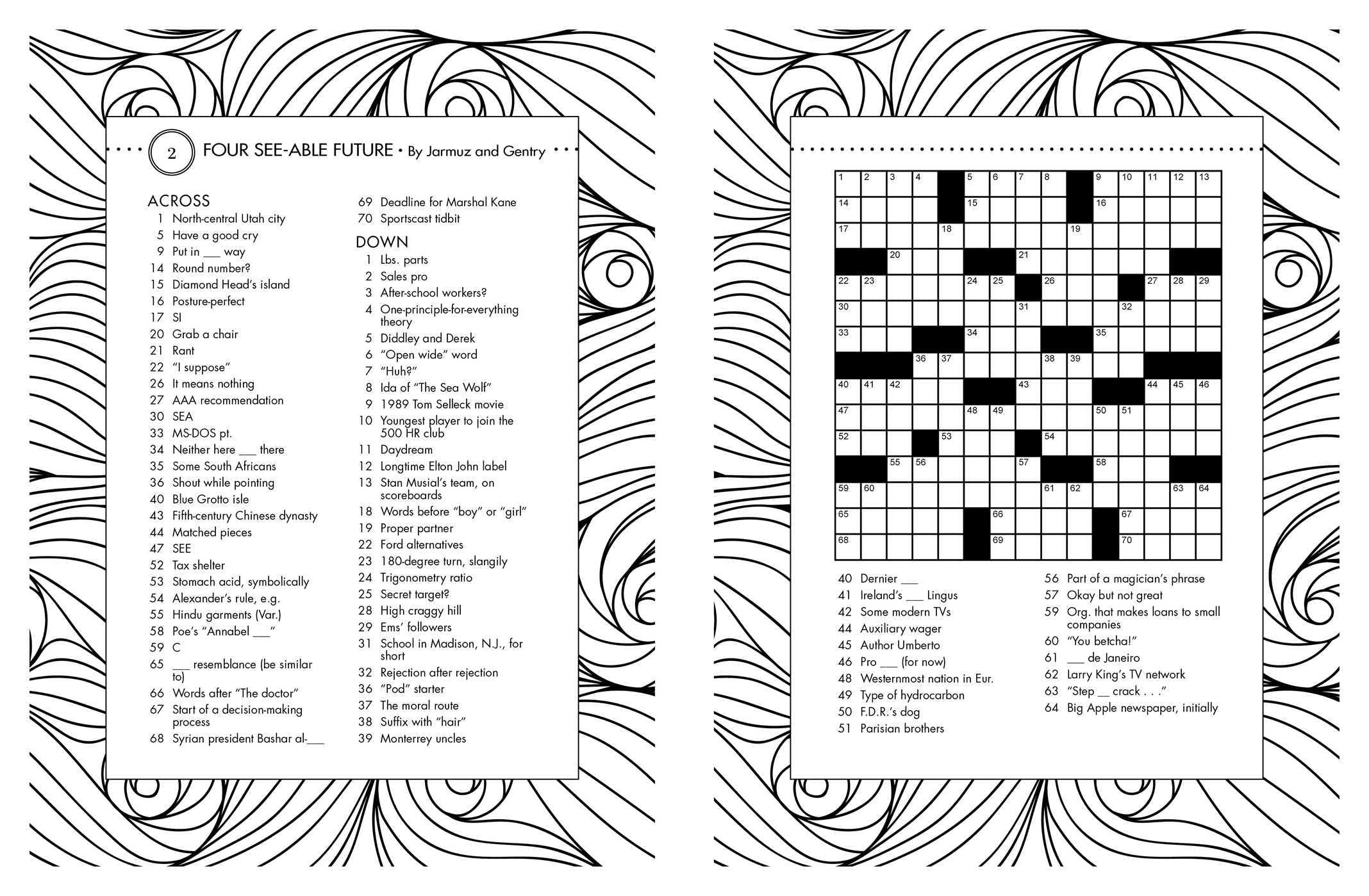 Posh Crosswords Adult Coloring Book: 55 Puzzles for Fun & Relaxation