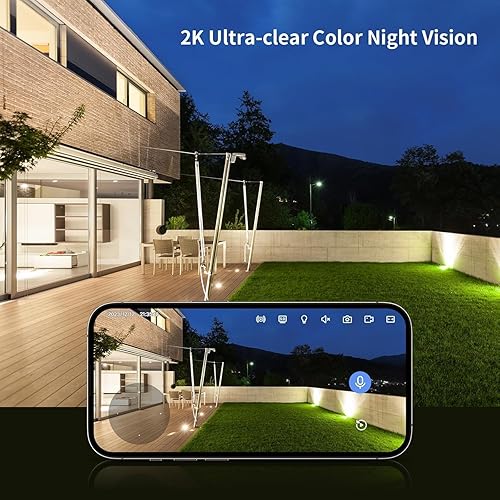Miniatura 3 de Jennov 2K Security Camera, WiFi Indoor Camera for Home Security, Plug in Powered Pet Cam, Dual-Band (5GHz/2.4GHz), Color Night Vision, 2-Way Audio