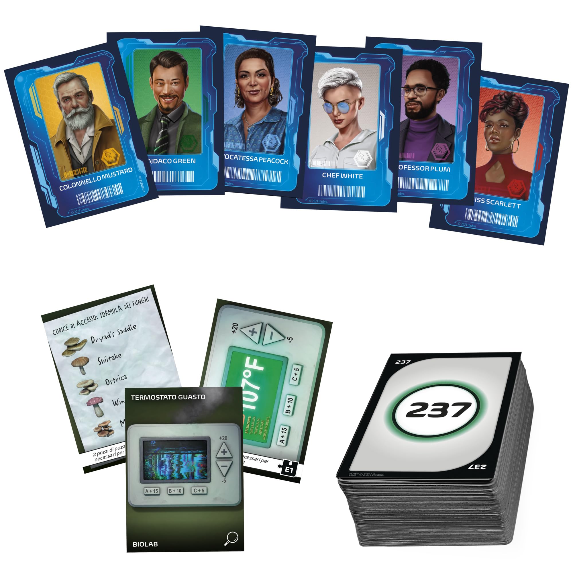 Hasbro Gaming Cluedo Escape - Delitto all’Esposizione Universale Gioco da Tavolo per Bambini e Bambine da 10 Anni, Gioco di Strategia in versione Escape Room per 1-6 Giocatori