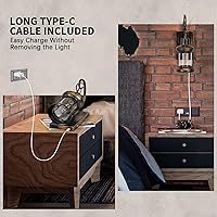 Vista 4 de B02 Lámpara de pared operada por pilas, lámpara de pared recargable con control remoto de encendido/apagado con acabado de bronce cepillado al óleo