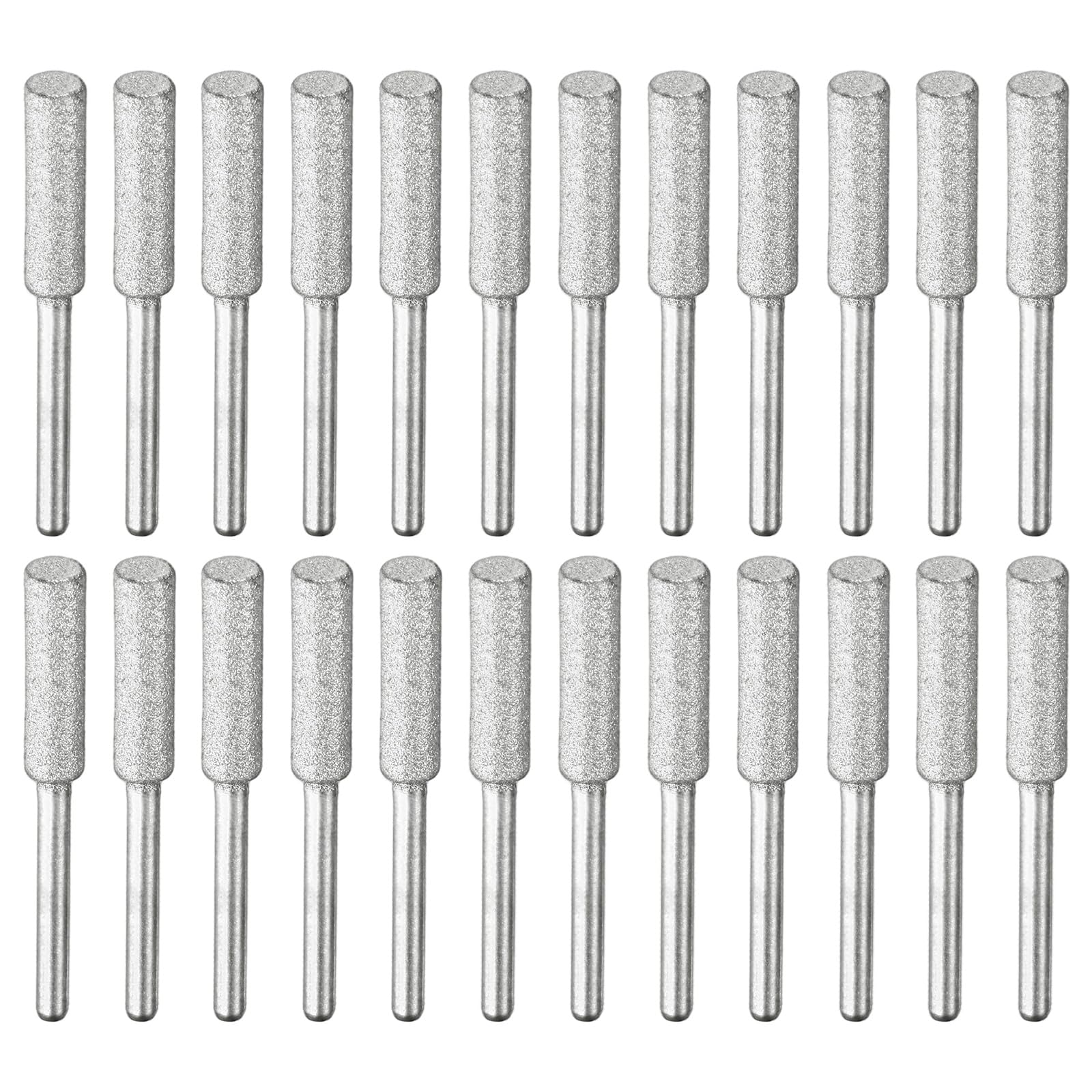 TIXIPEM 24pcs Diamond Chainsaw Sharpener 7/32in, Silver