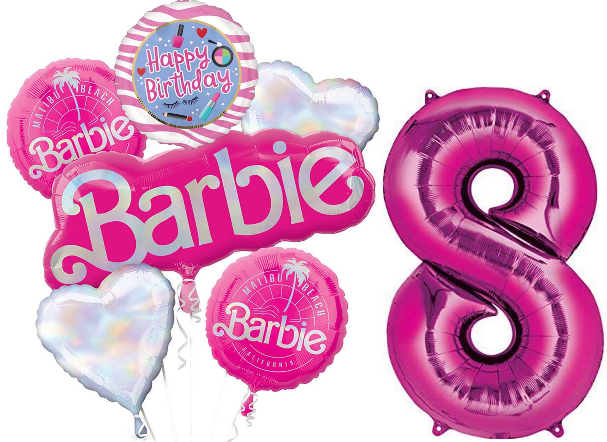 Anagram California Dreaming 8th Birthday Party Supplies Balloon Bouquet Decorations