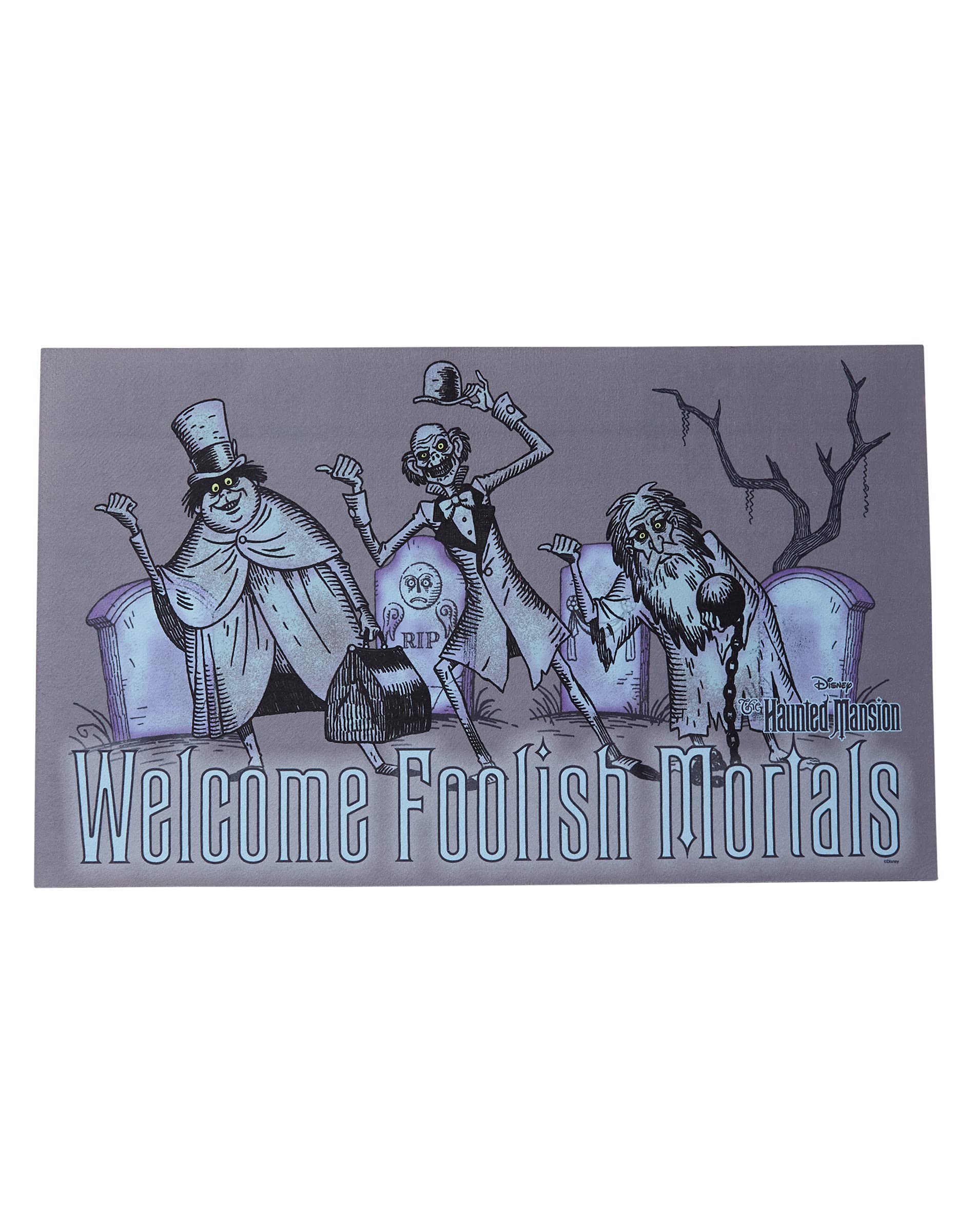 Amazon.com: Spirit Halloween Welcome Foolish Mortals Doormat - The