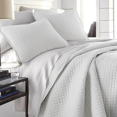 Vista 19 de Southshore Fine Living, Inc. - Juego de edredón de microfibra cepillada suave, cubrecama resistente a manchas y pelo de mascotas, con funda de 02