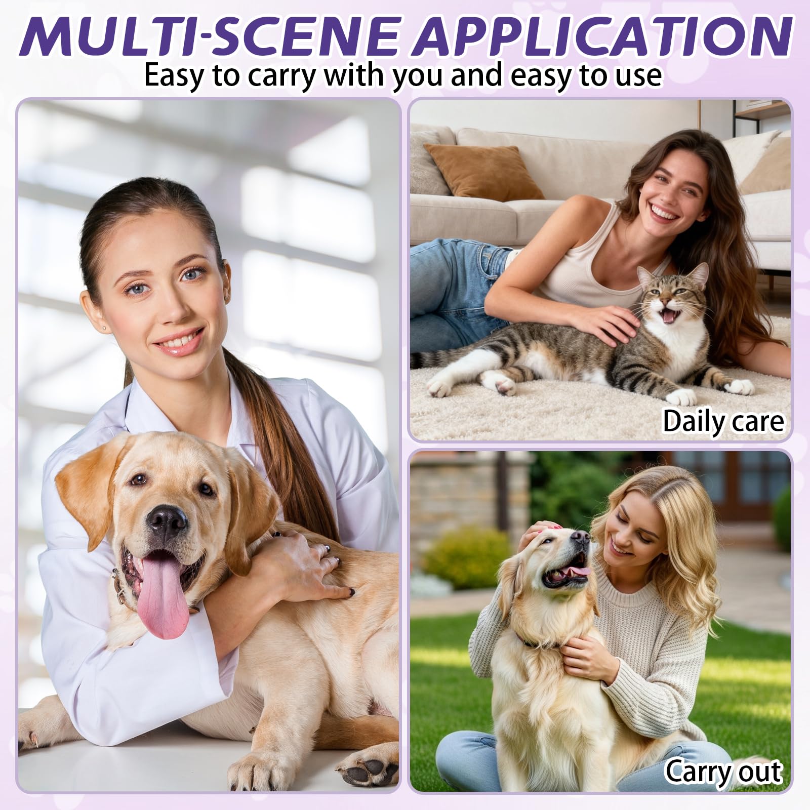 Cepillo Dientes Perro 4 Piezas Para el Cuidado Dental de Perros y Gatos, gel Para el Cuidado Bucal de Mascotas, Lápiz Limpiador Mascotas, Limpieza Dientes Perro