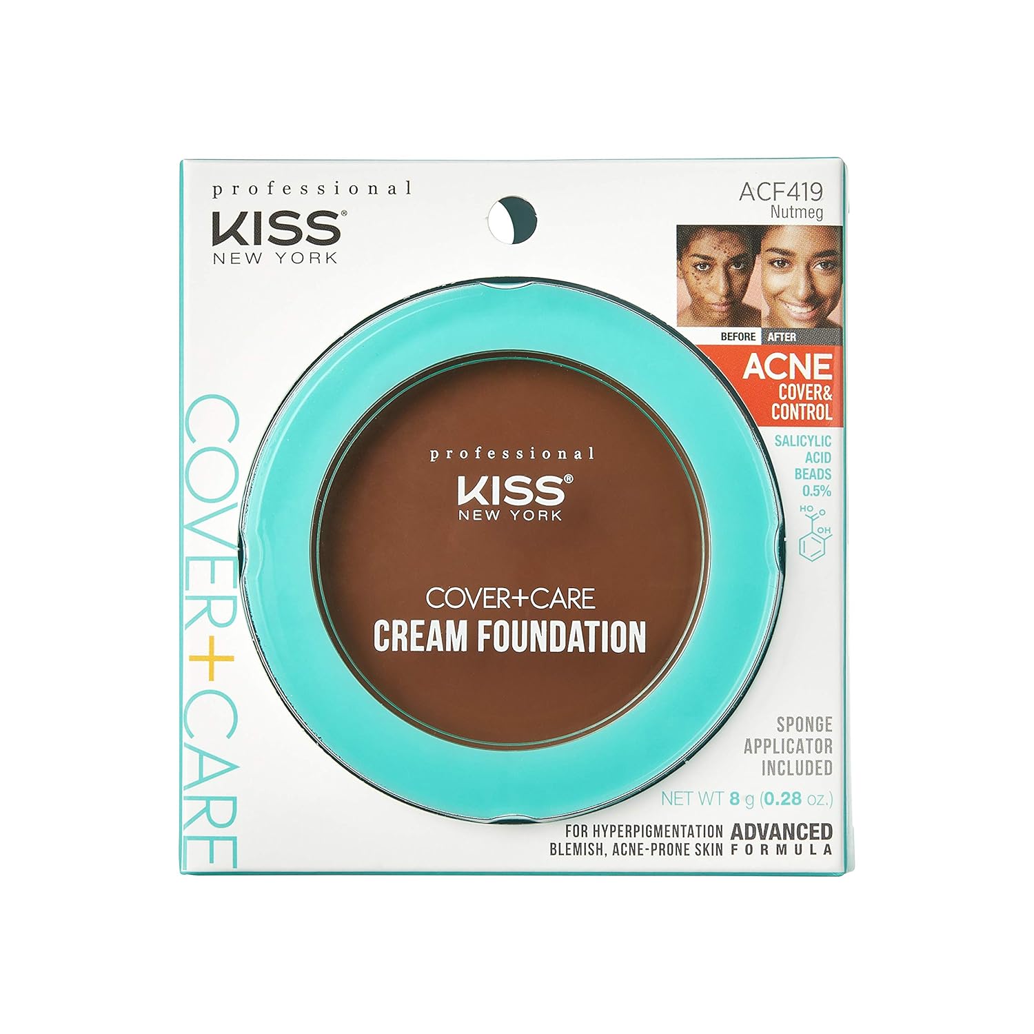 KISS Cover+Care Acne Control Cream Foundation (Nutmeg) KISS Cover+Care Acne Control Cream Foundation (Nutmeg)