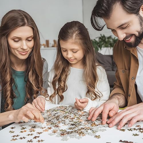 Miniatura 5 de crowm Rompecabezas de 1000 piezas para adultos, rompecabezas de libros, páginas de flores silvestres para amantes de los libros y las flores,