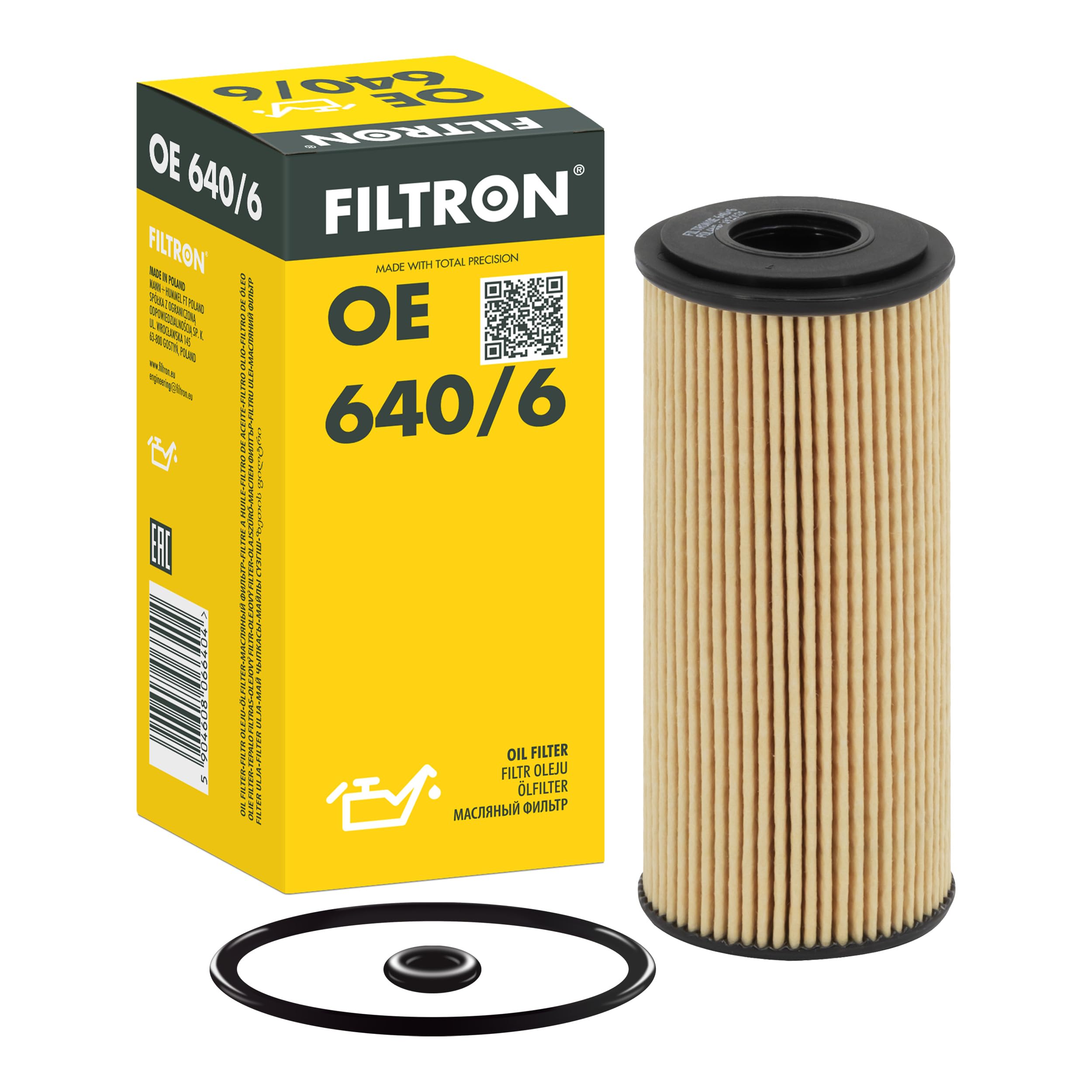 OIL FILTER OE 640/6 FOR MERCEDES-BENZ OM640.941/940/942 2.0L OM668.914 1.7L