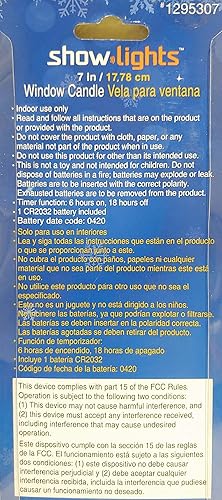 Miniatura 9 de Christmas Show Lights - Vela LED para ventana con pilas