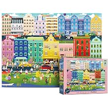 Antelope - 1000 Piece Puzzle for Adults, Amsterdam Weekend Jigsaw Puzzle 1000 Pieces by Lynn Weilin, Spring City Jigsaw Puzzle Multicolor of Buildings