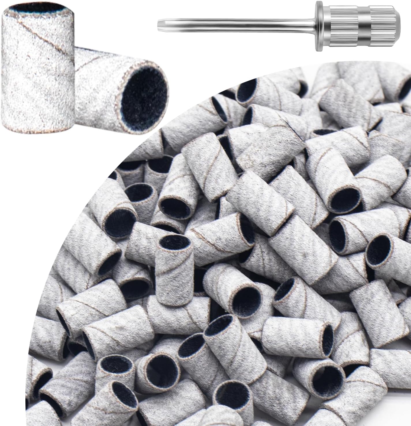 240 Grit Sanding Bands for Nail Drill 100Pcs, Extra Fine Sanding Bands