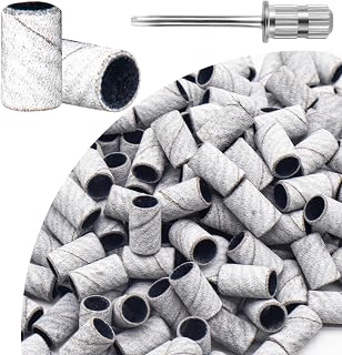 240 Grit Sanding Bands for Nail Drill 100Pcs, Extra Fine Sanding Bands for Nail for Natural Nails Polishing and Shaping, Zebra Nail Sanding Bands, Nail Sanding Bands Set for Manicures Pedicures