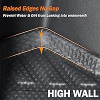 Vista 8 de KUST Alfombrilla de carga para maletero para BMW X3 2025 2026, forro de carga trasera de goma con alfombrilla de respaldo para accesorios X3