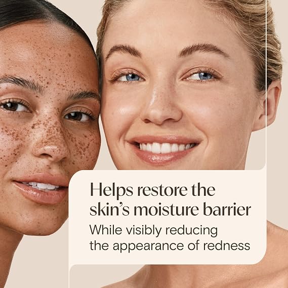 Aveeno, Calm + Restore, Redness Reducing Moisturizing Cream for Sensitive Skin, Unscented, 1.7 Ounce
