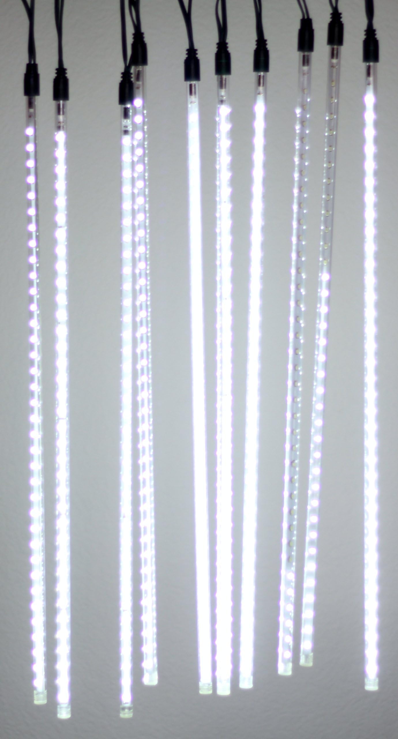 Dream Drop Brilliant - Set of 10 Double Sided 21" LED Light Tubes with Snowfall Light Effect