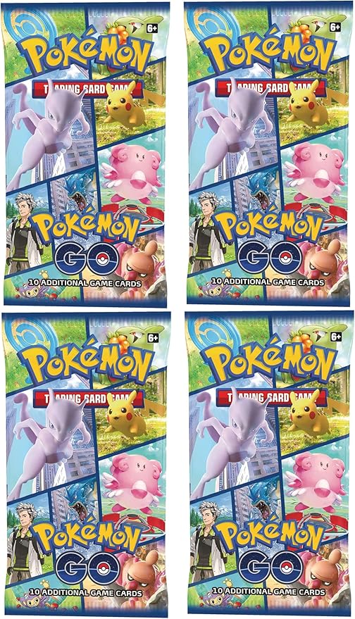 Pokemon TCG Pokemon GO English Booster Packs x4 + TitanCards Toploader
