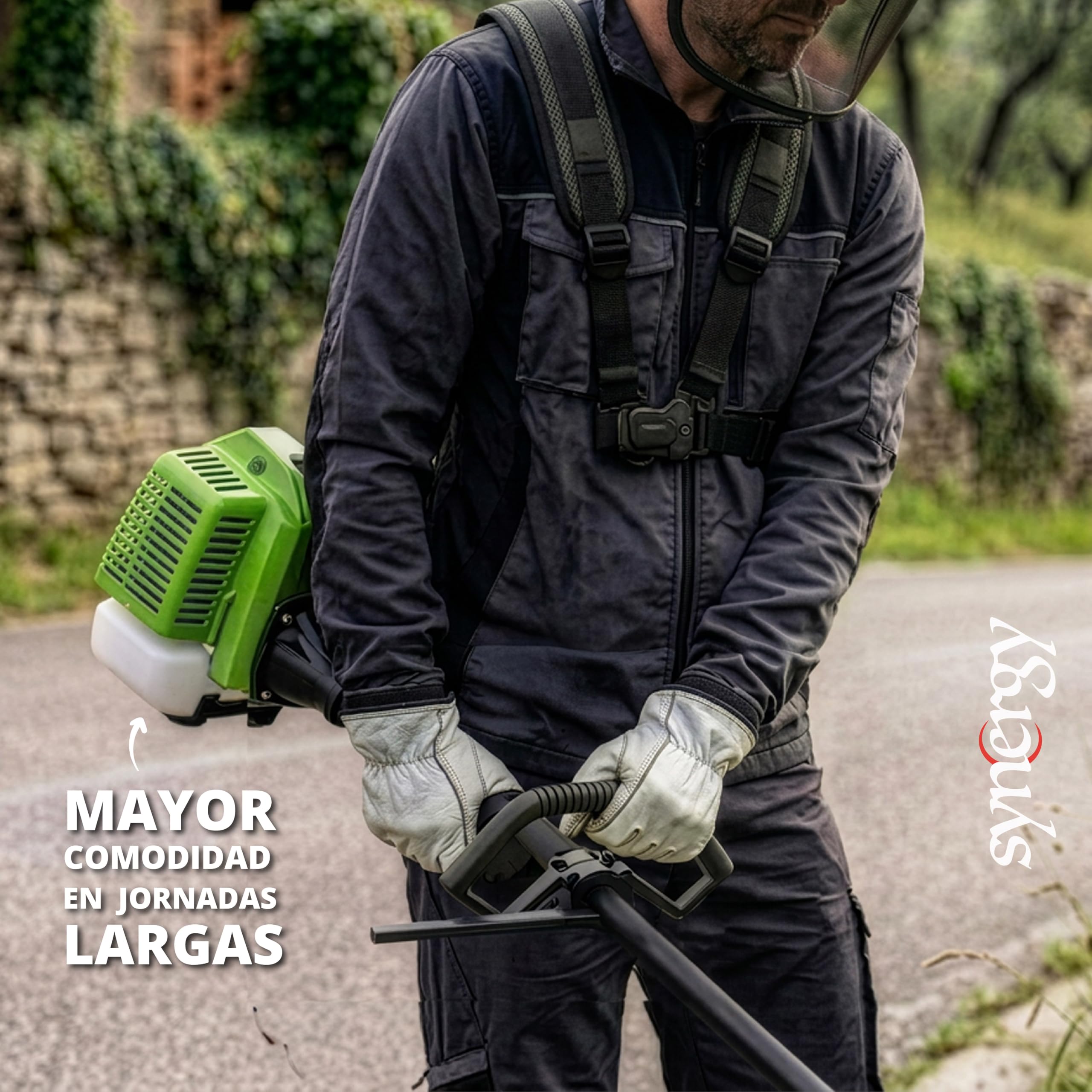 Débroussailleuse à essence 32,5 cc 1,5 CV Moteur 2 temps avec disque 3 pointes, tête débroussailleuse à fil, équipée de harnais, coupe-bordures Idéal pour couper la pelouse, les mauvaises herbes et