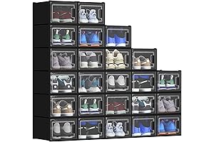 YITAHOME XL 24 Pack Efficient Drawer Shoe Box Organizer