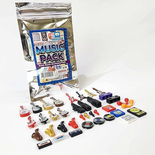 Miniatura 4 de Brick Loot Paquete de construcción de instrumentos musicales  38 accesorios de juguete para minifiguras  Compatible con otras marcas  Incluye