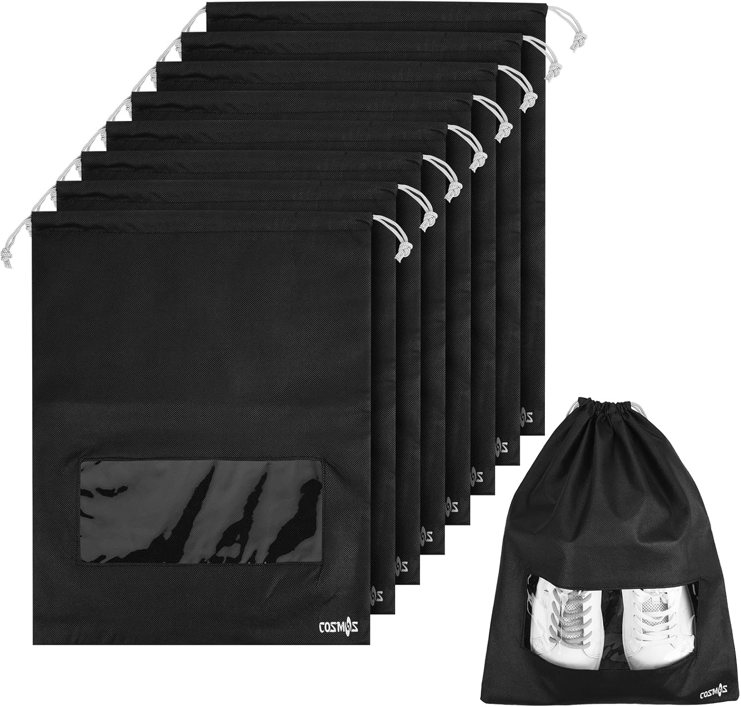 Cosmos 8 Pcs Travel Shoe Bags Shoe Organizer Pouch Storage