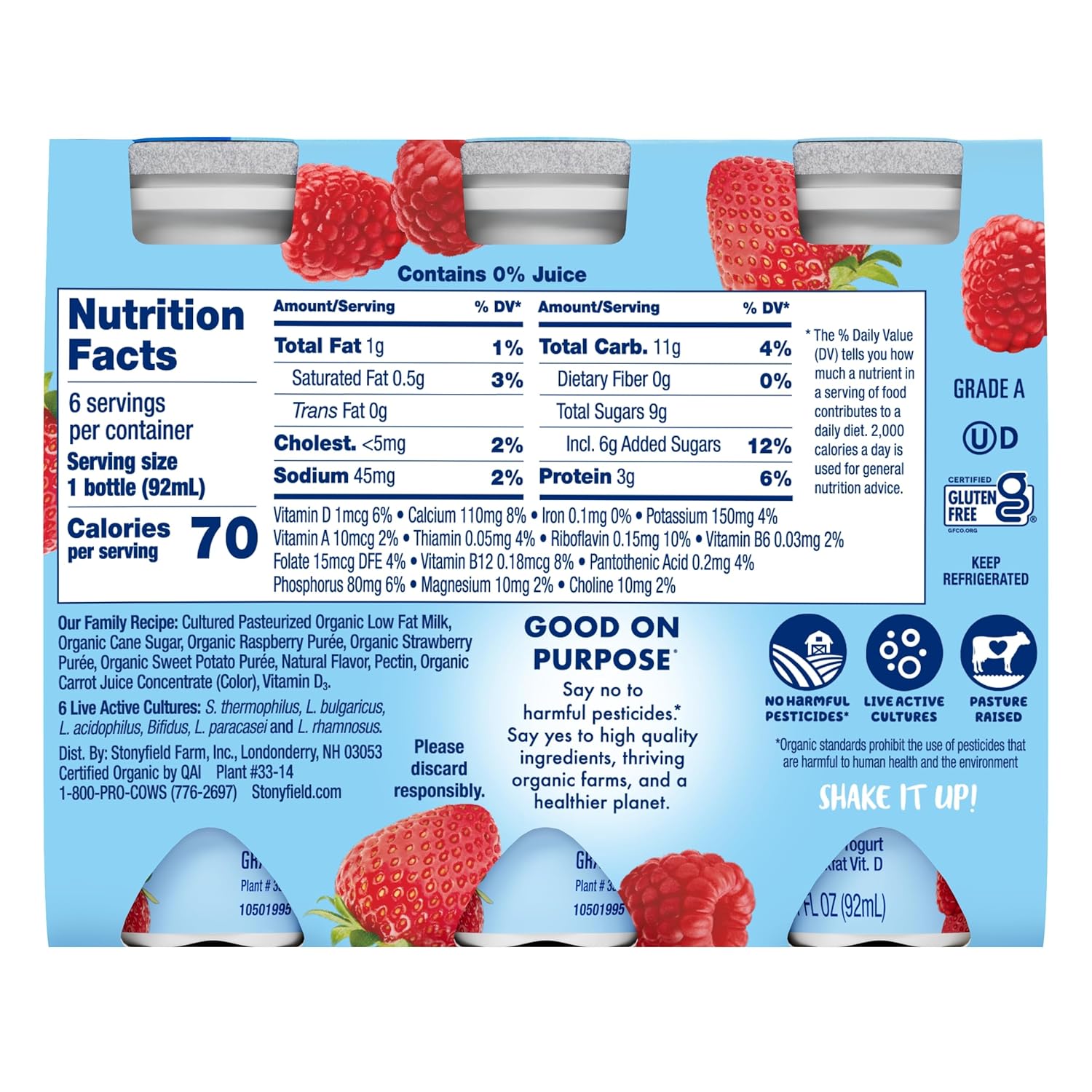 Stonyfield Organic Lowfat Yogurt Smoothies - Image 2