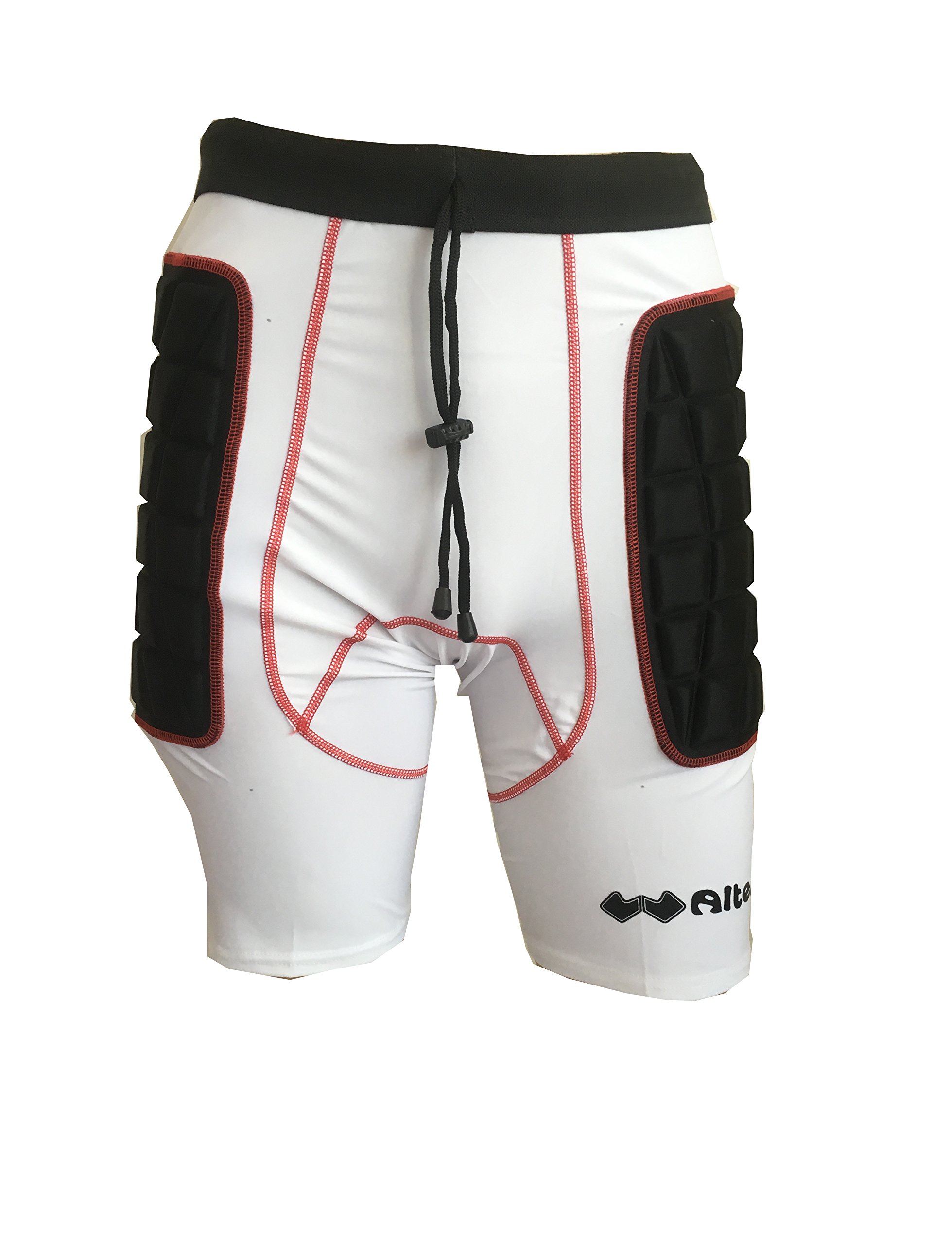Walter Kepeer - Pantalones de Portero con Protecciones Laterales, Bia-Nero, XS