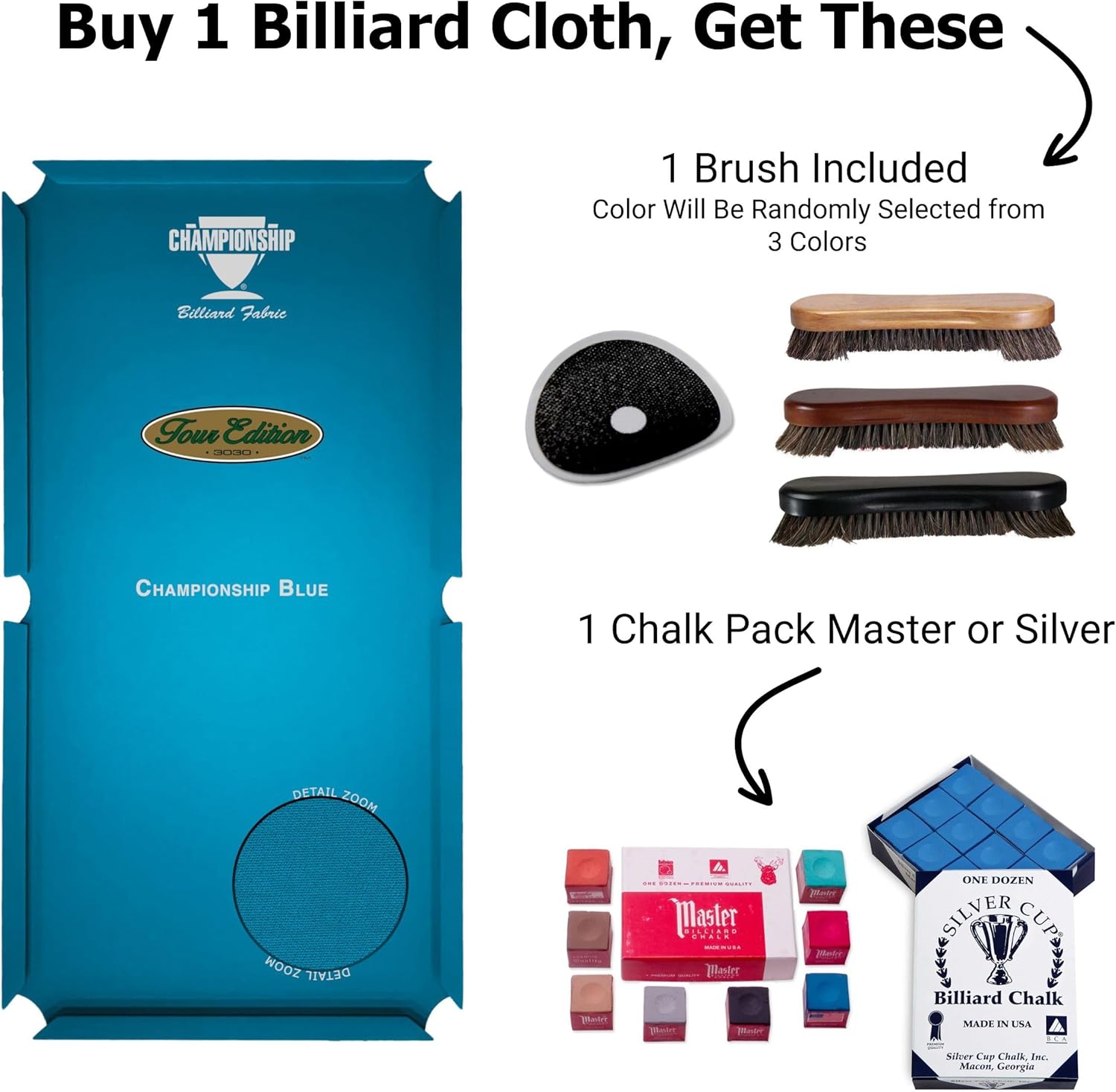 Championship Tour Edition Pool Table Felt, Billiard Table Cloth, Pool Table Felt Replacement kit, Billiards Table Felt Pool with 6 Precut Rail Cloth Strips, Pool Table Accessories (Multiple Colors)