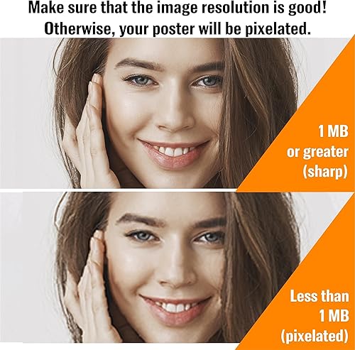 Miniatura 6 de Póster personalizado de 24 x 36 pulgadas, póster personalizado de imágenes, impresión de pósters, crea tu propio póster personalizado de 24 x 36