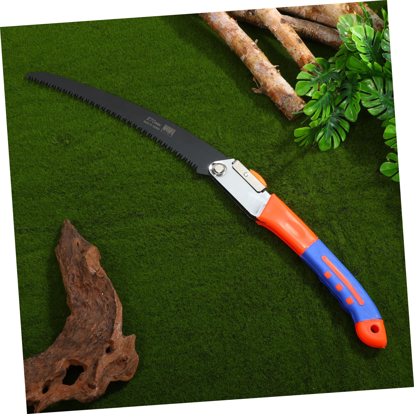 PartyKindom Segaccio Pieghevole per Potatura Alberi, Lama Sk5 e Manico Ergonomico in Plastica, Adatto per Giardinaggio, Escursioni e Casa
