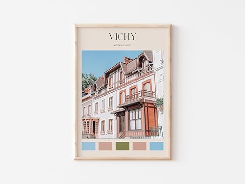 Impresión Vichy, arte de pared de Vichy, póster de Vichy, foto de Vichy, impresión de póster de Vichy, decoración de pared de Vichy, póster de viaje