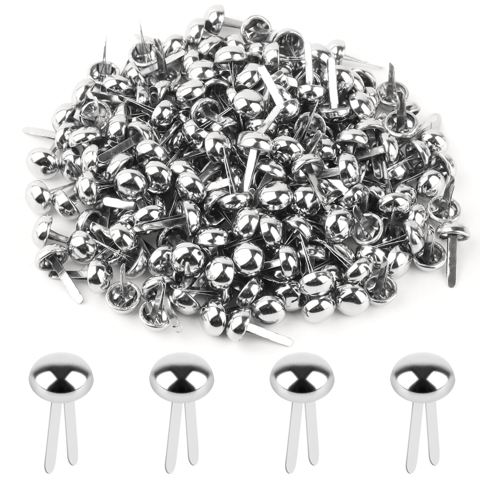 Fermacampioni Scrapbooking 200 Pezzi 8x16 mm Metallo per Carta DIY