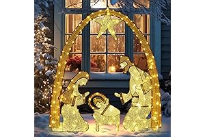 Luminous Outdoor Nativity Scene Décor for Yard, Lawn, and Garden