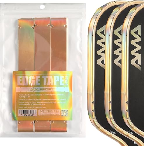 Cinta de protección para borde de pala de pickleball AMA Sport LaserEdge  Impresionante diseño que cambia de color - Protector de borde de la cabeza