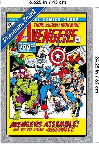 Miniatura 81 de Trends International Marvel Comics Avengers #100 - Póster de pared, 34 pulgadas de largo x 22.4 W, versión premium sin marco