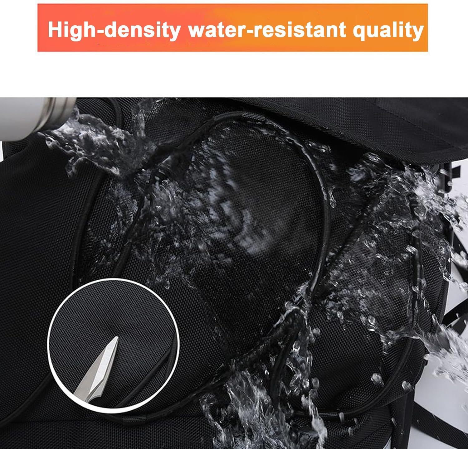 Motorbike Saddle Bag, Water Resistant Rear Carrier, Large Reflective Storage Pouch for Touring, Road Trips, and Rainy Weather Cycling, Ideal for Safe Travel and Gear Organization