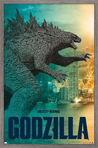 Vista 28 de Trends International Godzilla vs Kong - Póster de pared Godzilla, 34 pulgadas de largo x 22.4 W, versión premium sin marco