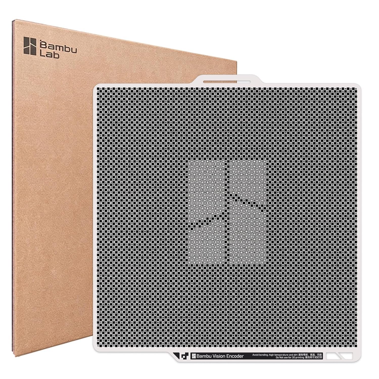 Original X2D Vision Encoder for Bambu Lab X2D, 50µm Ultra-Accuracy Calibration Plate, 5-Minute Calibration, Injection-Molded-Level 3D Print Quality, High-Precision Large-Size Prints