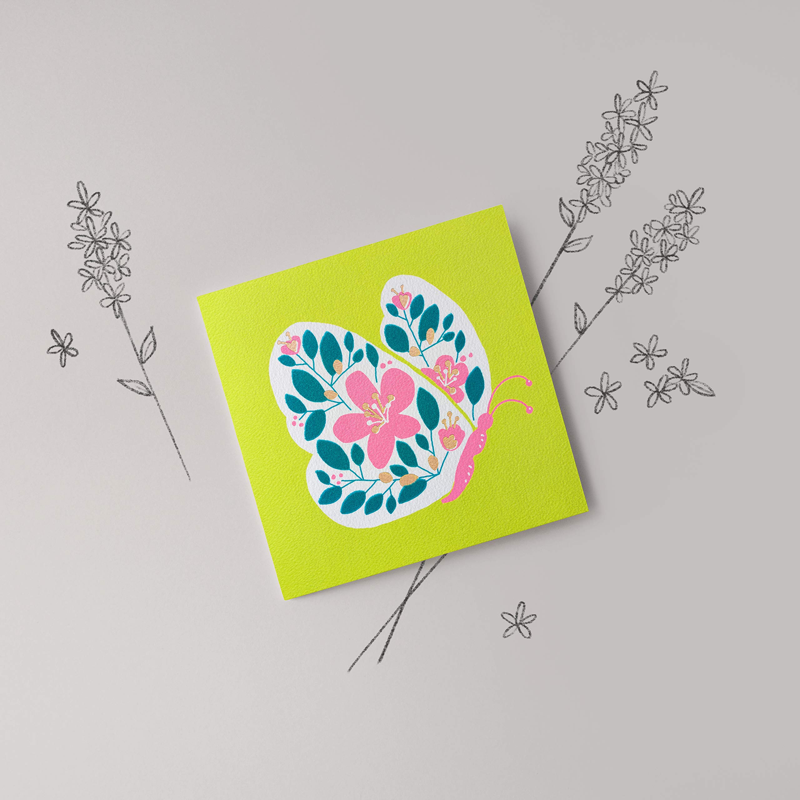 American Greetings Pop-Up Muttertagskarte – Mit Schmetterlings-Design, 13,7x21 Cm