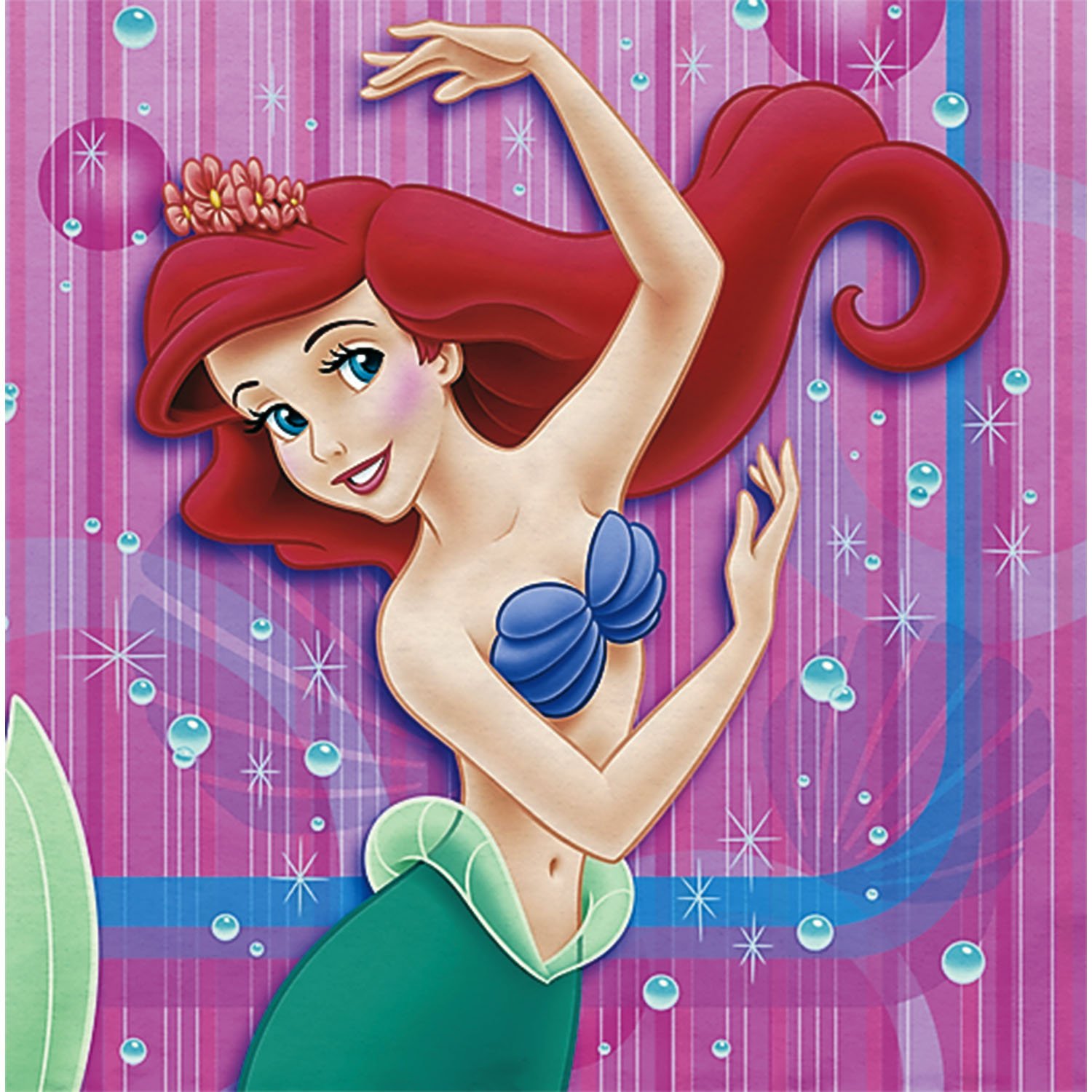 Little Mermaid Lunch Napkins, 16ct