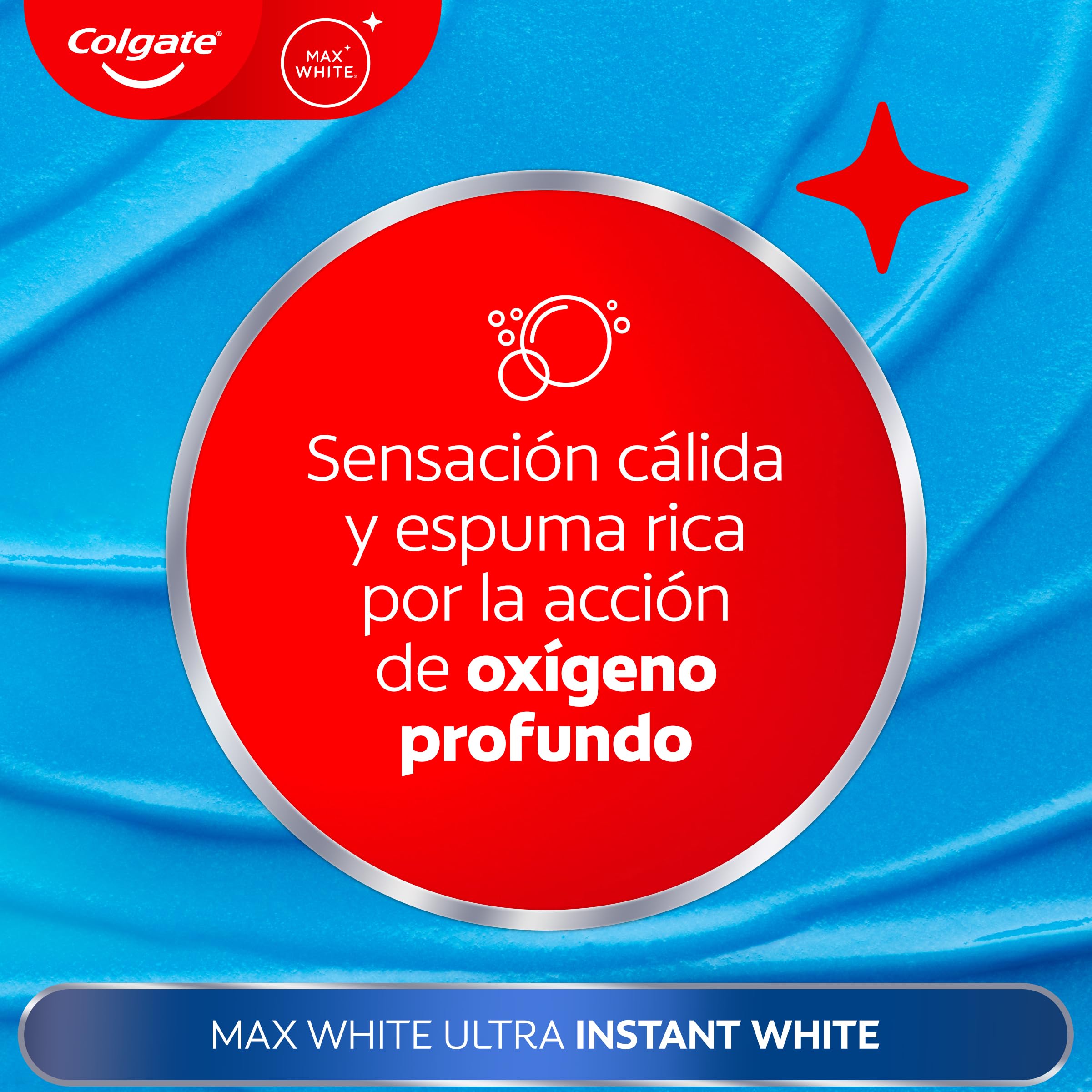 Colgate Max White Ultra Pasta de dientes Efecto Instantáneo, Blanquea las Manchas Profundas en 3 Días, la Tecnología ActiveShine Suaviza la Superficie del Esmalte para Reflejar la Luz, Sabor Mejorado — view 8