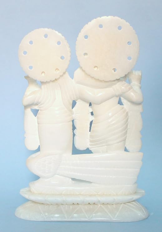 StonKraft Brass Marble Radha Krishna Radha (7 Marble)