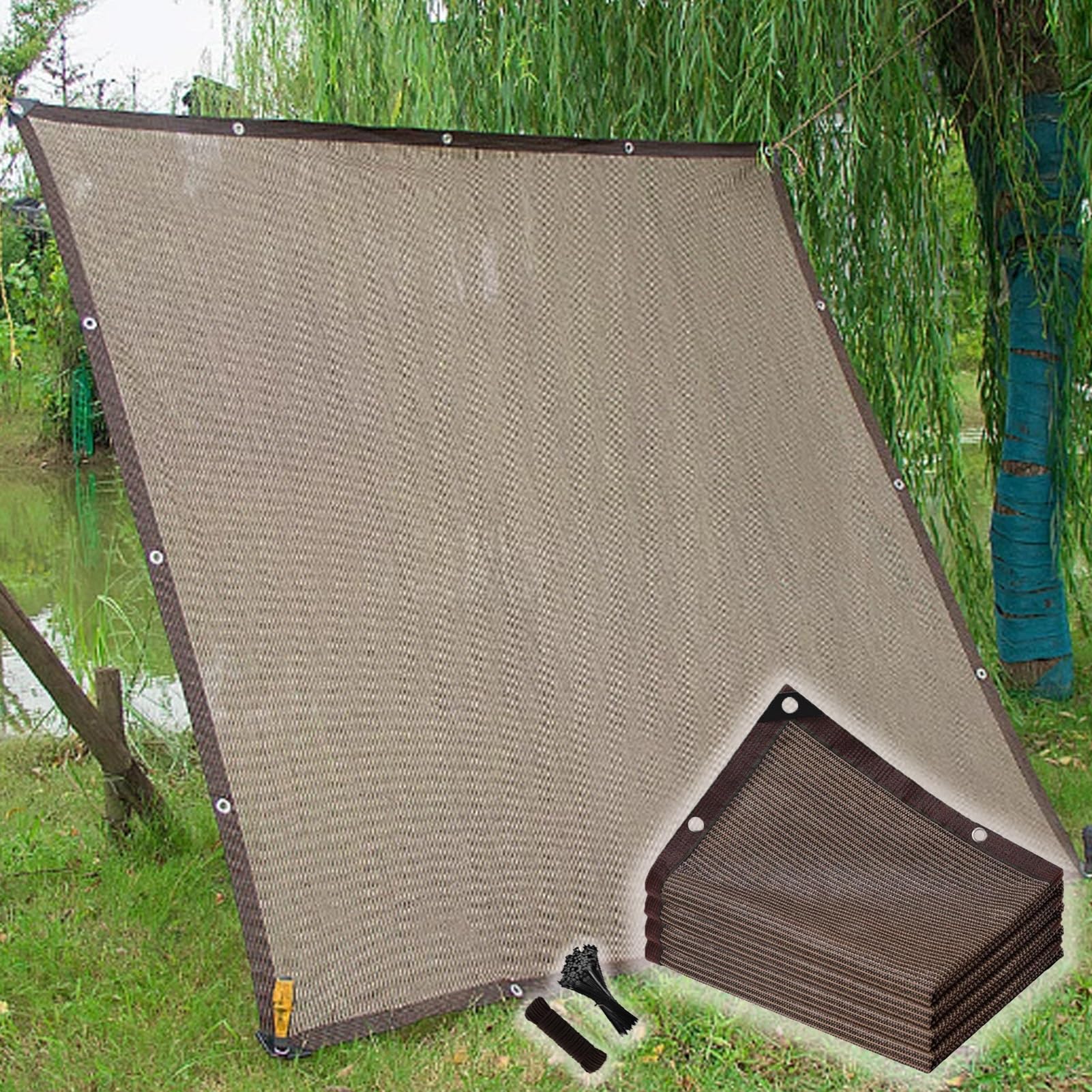 Toile ombrage respirant pour pergola extérieure et fraîcheur du jardin YVYKFZD