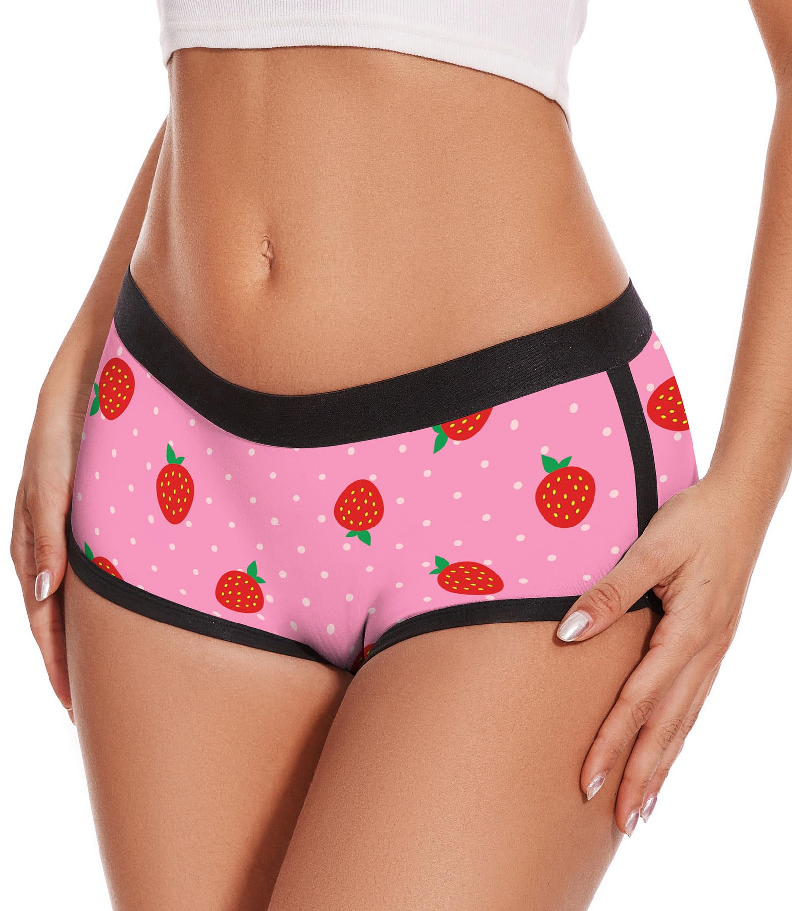Aueyan Womens Boyshorts Panties Stretchy Boxer Briefs Novelty Lounge Sleep Shorts