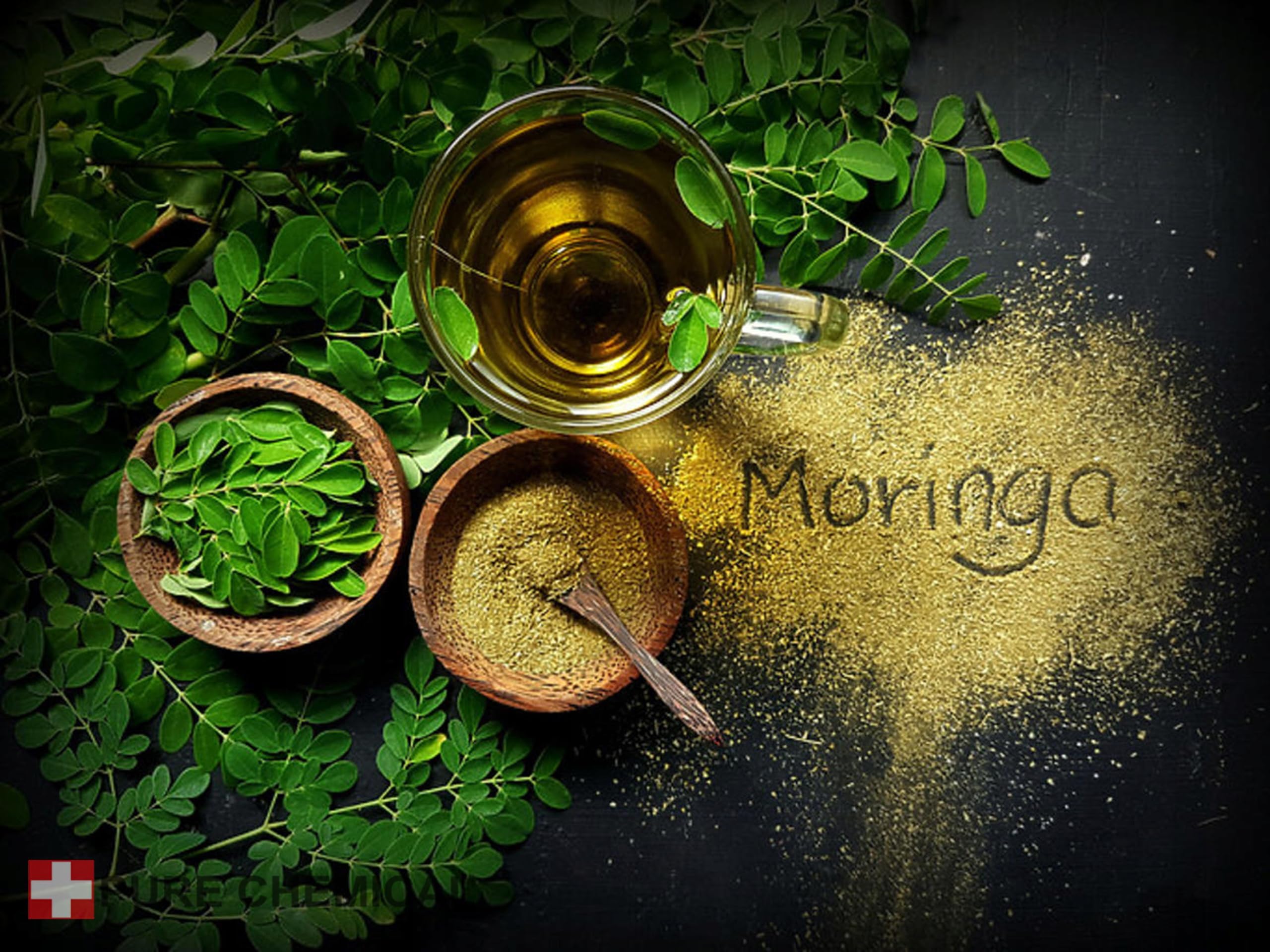 CHOSA Olio di Moringa 1L con Dispenser, Spremuto a Freddo, Non Raffinato, per Corpo Viso Capelli e Cosmetici Fai da Te