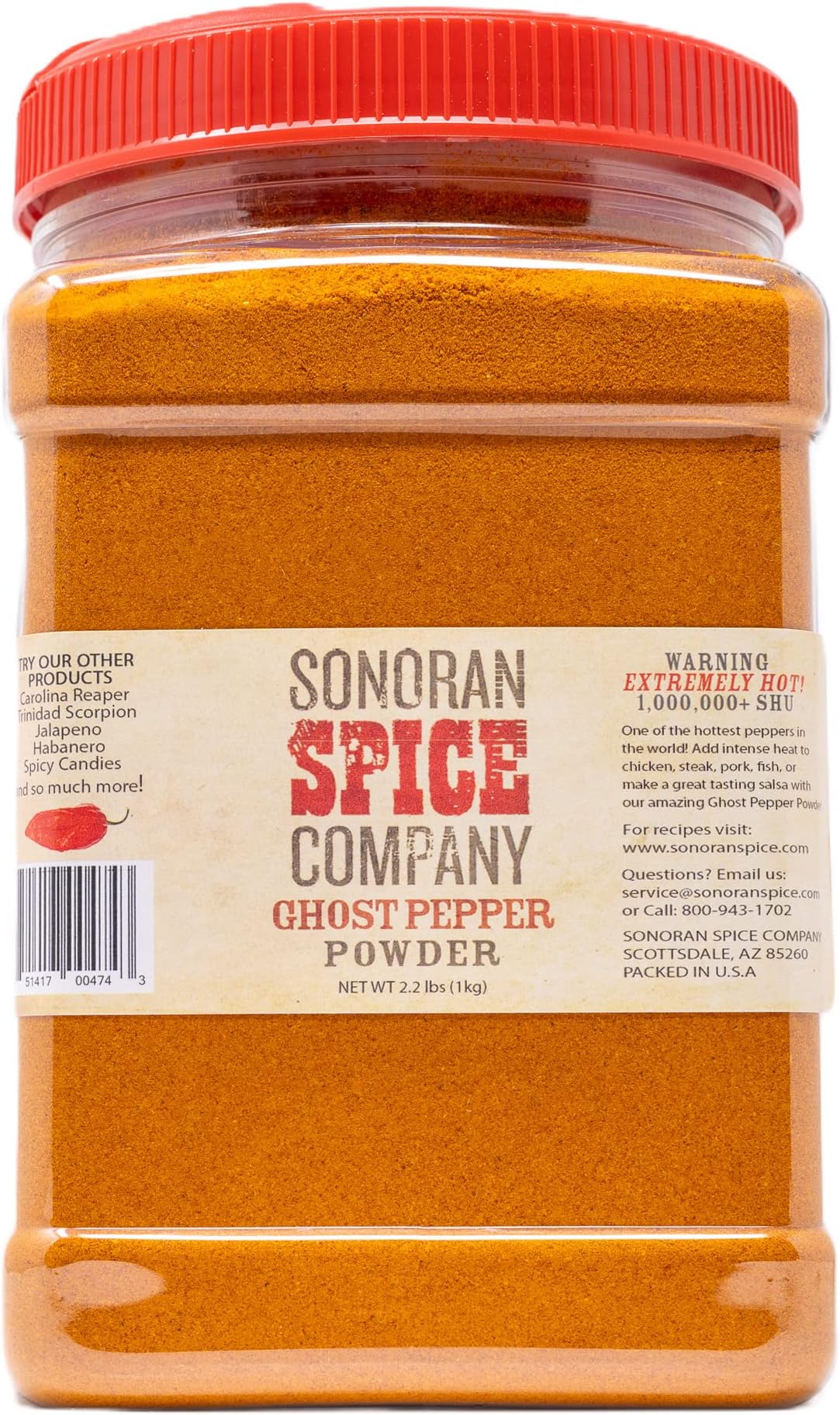 Sonoran Spice Ghost Pepper Powder - 1 Kg
